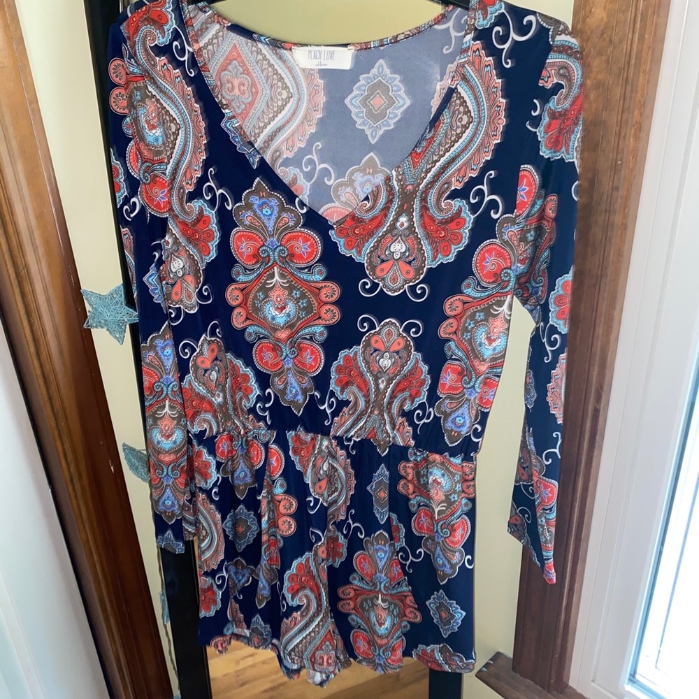 Paisley Romper from a local boutique